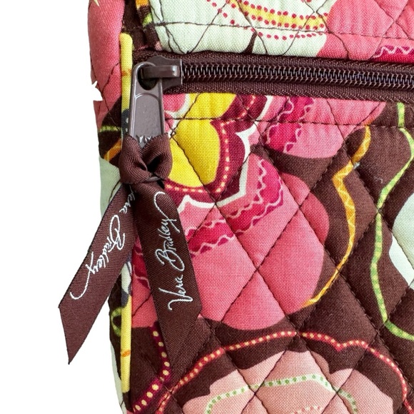 Vera Bradley NWOT KNOT JUST A CLUTCH Purse 12" Handle brown floral quilted boho - Picture 6 of 11